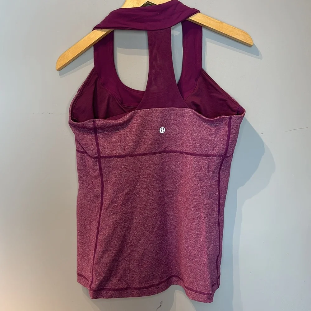 Lululemon Scoop Neck Tank Top in Heathered Plum - Picture 5 of 6